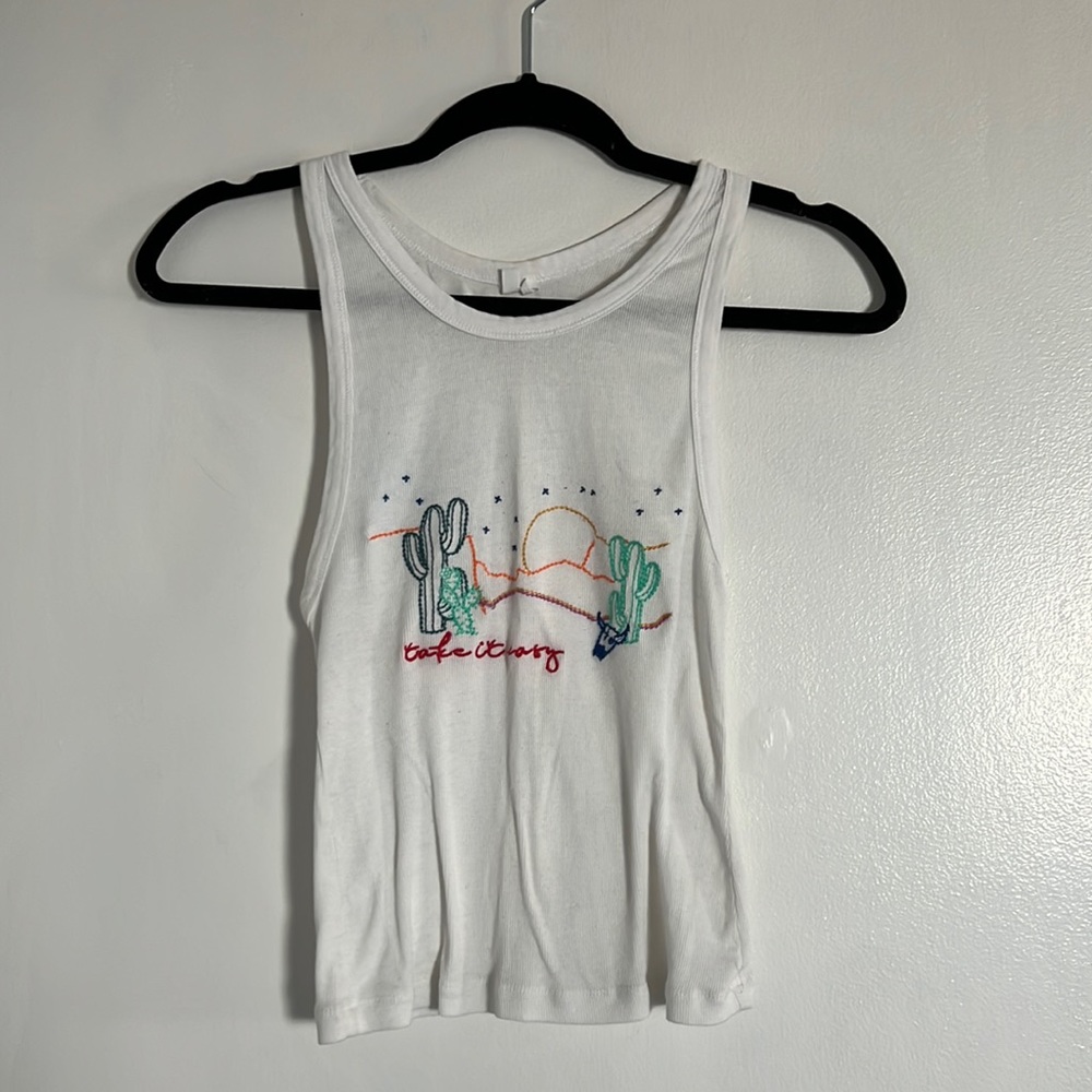UO/Out From Under- White Tank Top